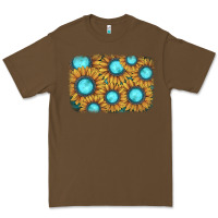 Cacao sunflower gemstone background Premium Tee - JahusDesignShop
