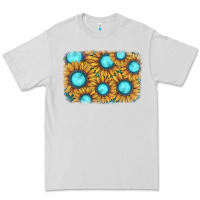 Dove Grey sunflower gemstone background Premium Tee - JahusDesignShop