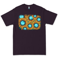Plum sunflower gemstone background Premium Tee - JahusDesignShop