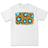 White sunflower gemstone background Premium Tee - JahusDesignShop