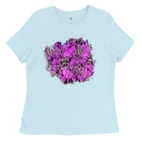 Baby Blue halloween patch Ladies Tee - BundleAndBundleShop