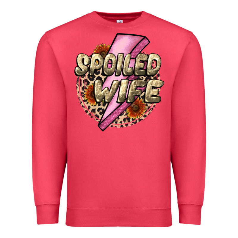 Spoiled Wife Mother's Day Premium Sweatshirt by CowGirlArtShop | Teevron