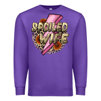 Purple Spoiled Wife Mother's Day Premium Sweatshirt - CowGirlArtShop