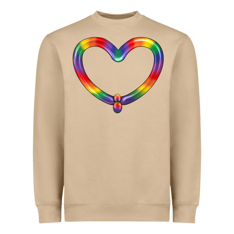 Lgbtq Heart Balloon Heavyweight Sweatshirt by BundleAndBundleShop | Teevron