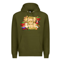 Army Green merry and bright gnome Premium Hoodie - CowGirlArtShop