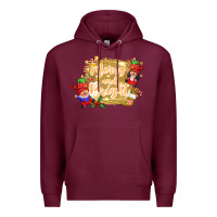 Burgundy merry and bright gnome Premium Hoodie - CowGirlArtShop