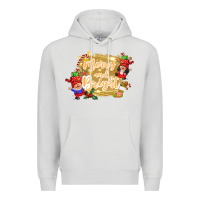 Dove Grey merry and bright gnome Premium Hoodie - CowGirlArtShop
