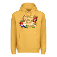 Mustard merry and bright gnome Premium Hoodie - CowGirlArtShop