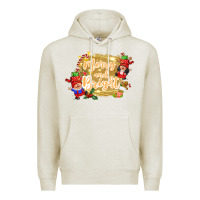 Oatmeal Heather merry and bright gnome Premium Hoodie - CowGirlArtShop