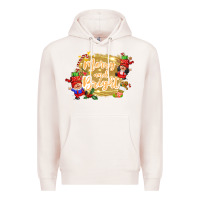 Pale Pink merry and bright gnome Premium Hoodie - CowGirlArtShop