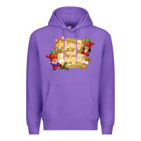 Purple merry and bright gnome Premium Hoodie - CowGirlArtShop