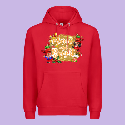 Merry And Bright Gnome Premium Hoodie Designed By Cowgirlartshop