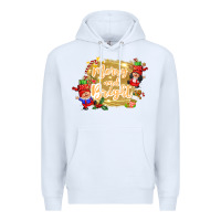 White merry and bright gnome Premium Hoodie - CowGirlArtShop