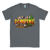 Charcoal Heather camping Classic Tee - NancyCooperArtShop