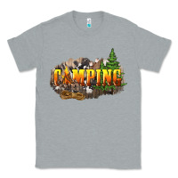 Heather Grey camping Classic Tee - NancyCooperArtShop