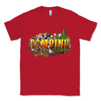 Red camping Classic Tee - NancyCooperArtShop