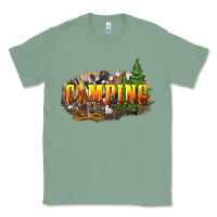 Sage camping Classic Tee - NancyCooperArtShop
