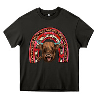 Asphalt valentines highland cow rainbow Heavy Core Tee - JahusDesignShop