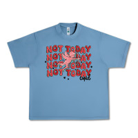 Pebble Blue not today cupid Urban Heavy Tee - MaliasSmallBusiness