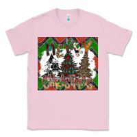 Bubblegum Pink merry Christmas Classic Tee - CowhideDigitalArt