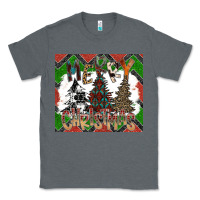 Charcoal Heather merry Christmas Classic Tee - CowhideDigitalArt