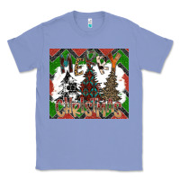 Colony Blue merry Christmas Classic Tee - CowhideDigitalArt