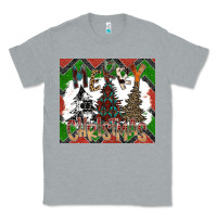 Heather Grey merry Christmas Classic Tee - CowhideDigitalArt