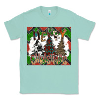 Seafoam merry Christmas Classic Tee - CowhideDigitalArt