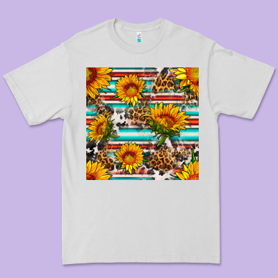 Serape Leopard Seamless Pattern Premium Tee Designed By Bundleandbundleshop
