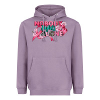 Lavender nobody fights alone cancer awareness Heavyweight Hoodie - CowGirlArtShop