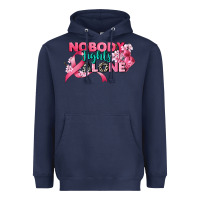 Navy nobody fights alone cancer awareness Heavyweight Hoodie - CowGirlArtShop
