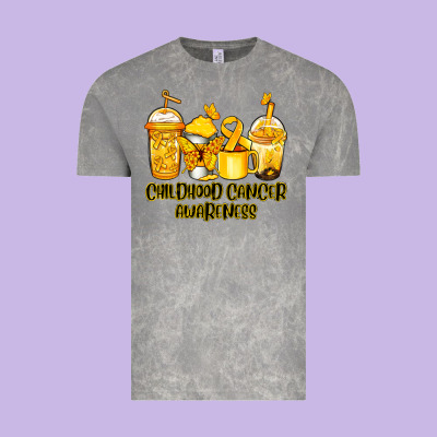 Childhood Cancer Awareness Coffee Cups Vintage Tee Designed By Nancycooperartshop