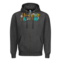 Charcoal Heather Western Great Grandma Zipper Hoodie - texasbilliewilder
