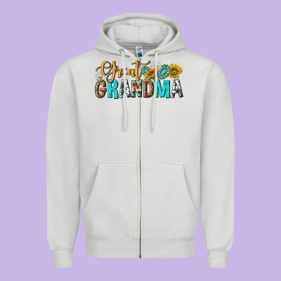 Western Great Grandma Zipper Hoodie Designed By Texasbilliewilder