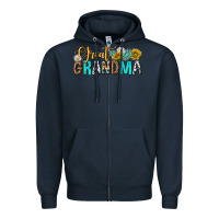 Navy Western Great Grandma Zipper Hoodie - texasbilliewilder