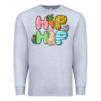Heather Grey Hip hop Easter Day Premium Sweatshirt - HowdyJamesFarm