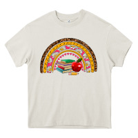 Cream back to school rainbow Heavy Core Tee - AdoDesignShop