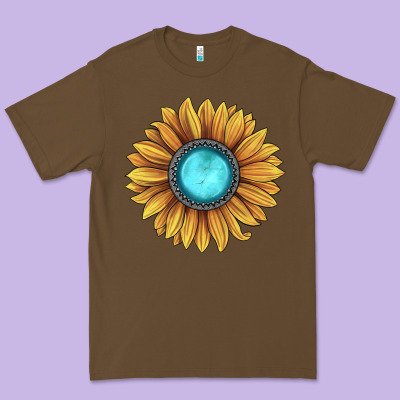 Sunflower Gemstone Premium Tee Designed By Jahusdesignshop