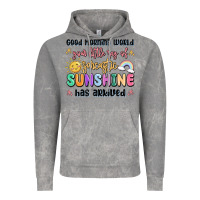 Cloud Rock good morning world your little ray of sarcastic Vintage Hoodie - MaliasSmallBusiness