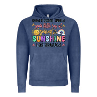 Vintage Denim good morning world your little ray of sarcastic Vintage Hoodie - MaliasSmallBusiness