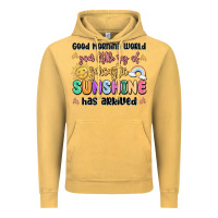 Vintage Mustard good morning world your little ray of sarcastic Vintage Hoodie - MaliasSmallBusiness