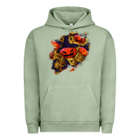 Pigment Oil Green halloween pumpkin patch  2 Urban Hoodie - BundleAndBundleShop