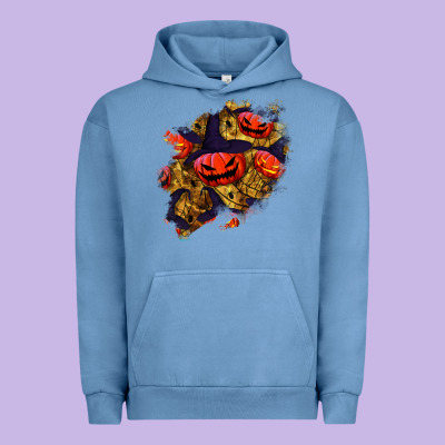 Halloween Pumpkin Patch  2 Urban Hoodie Designed By Bundleandbundleshop