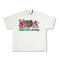 Pistachio peace love nursing Urban Heavy Tee - NancyCooperArtShop