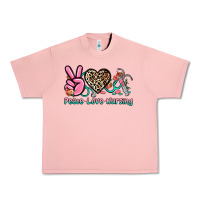 Salmon peace love nursing Urban Heavy Tee - NancyCooperArtShop