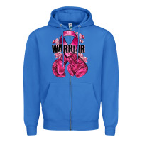 True Royal Warrior Breast Cancer with boxing gloves Zipper Hoodie - NancyCooperArtShop