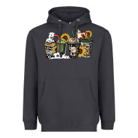 Smoke cowhide coffee cup Heavyweight Hoodie - HowdyJamesFarm