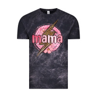 Cloud Black mama lightning bolt valentine s day Vintage Tee - MaliasSmallBusiness