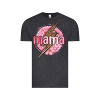Vintage Black mama lightning bolt valentine s day Vintage Tee - MaliasSmallBusiness
