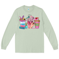 Nail Coffee Cups With Rings Bbs Long Sleeve Tee | Teevron